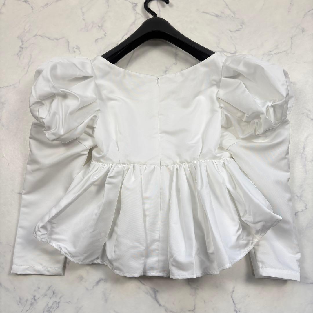 美品 フェテ 完売品 キャンディブラウス S 白