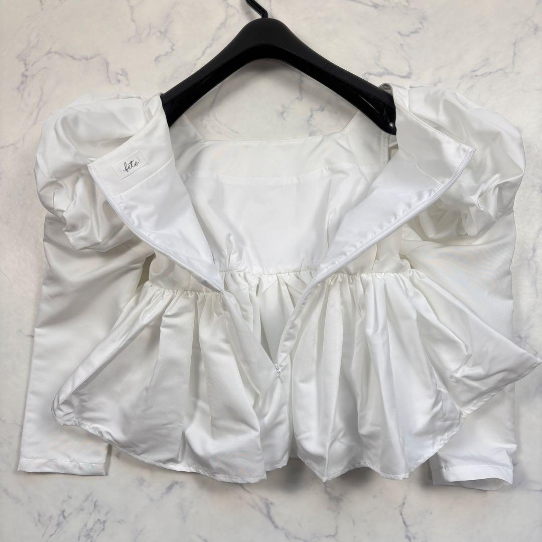 美品 フェテ 完売品 キャンディブラウス S 白