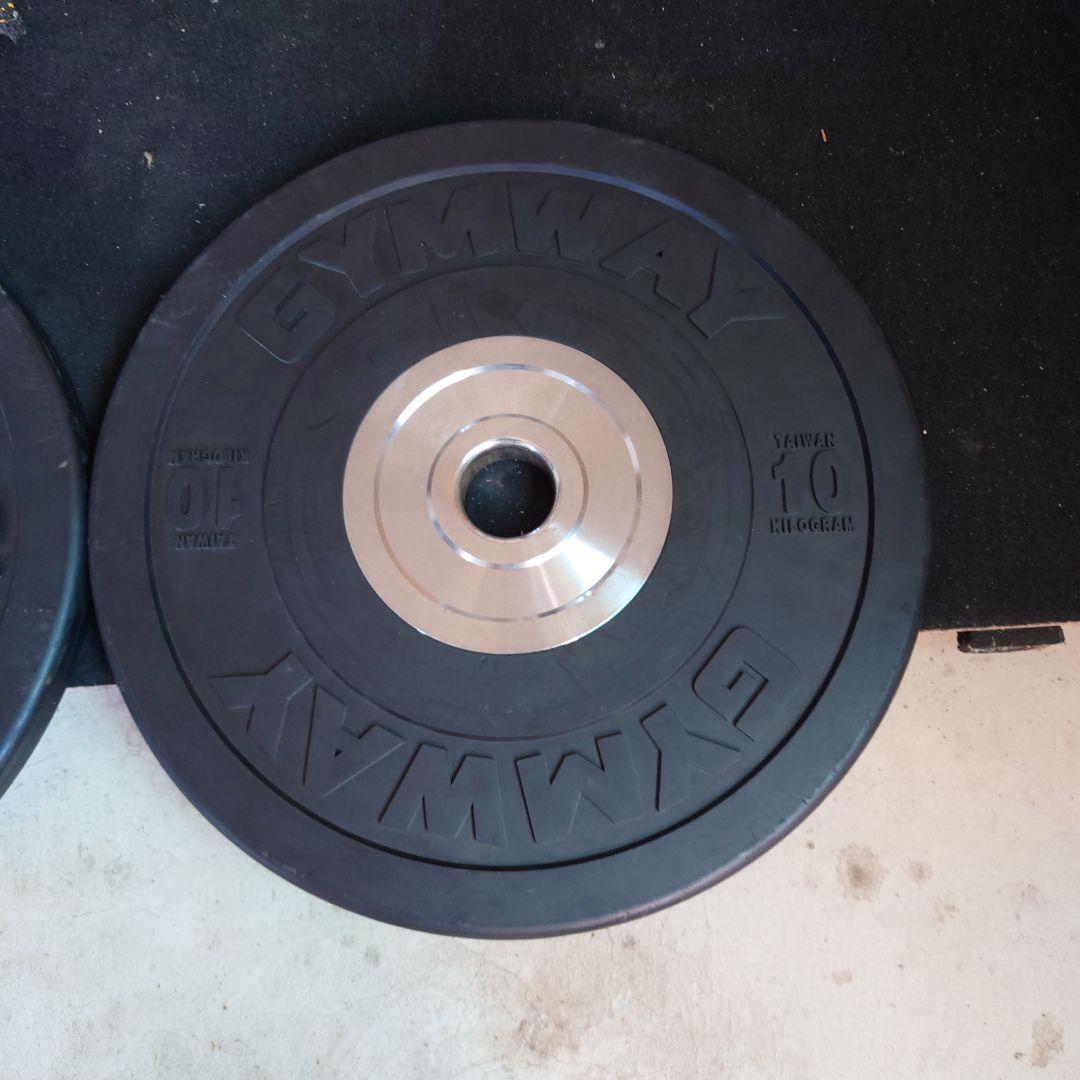 ブルー　購入不可　GYMWAY 10kg バーベルプレート(２枚セット)