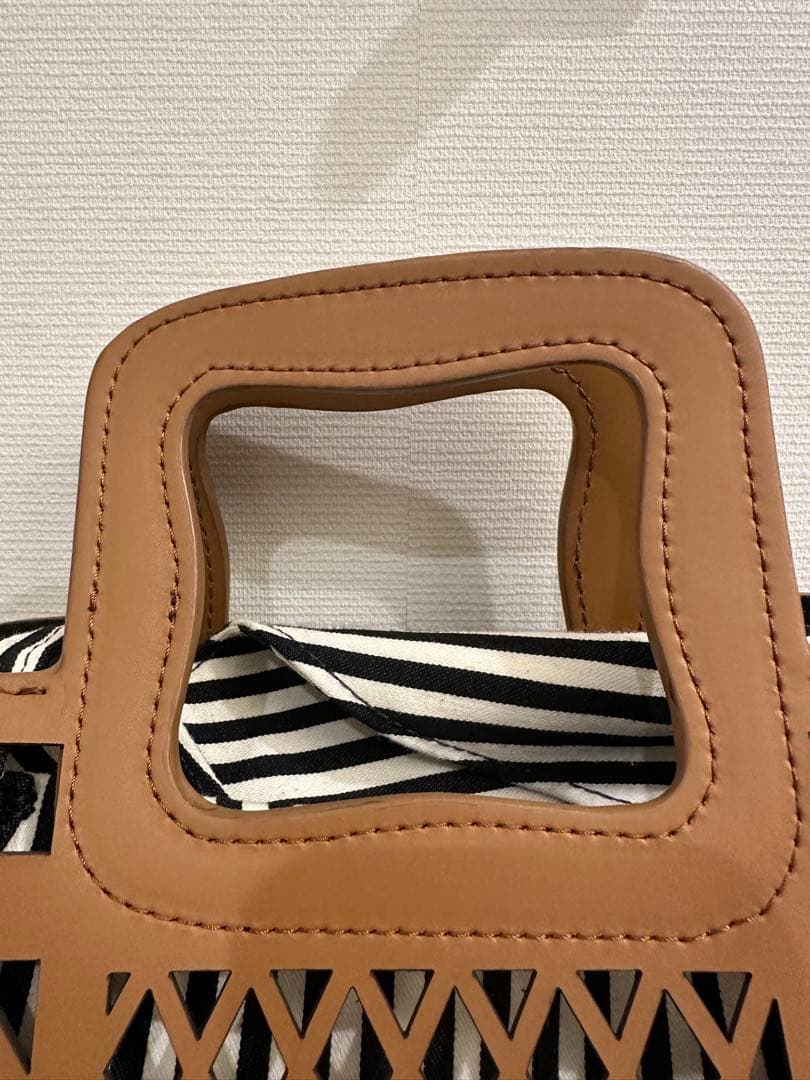 値下げ★【ATNITA BILARDI】アニタビラルディレザー　メッシュバッグ