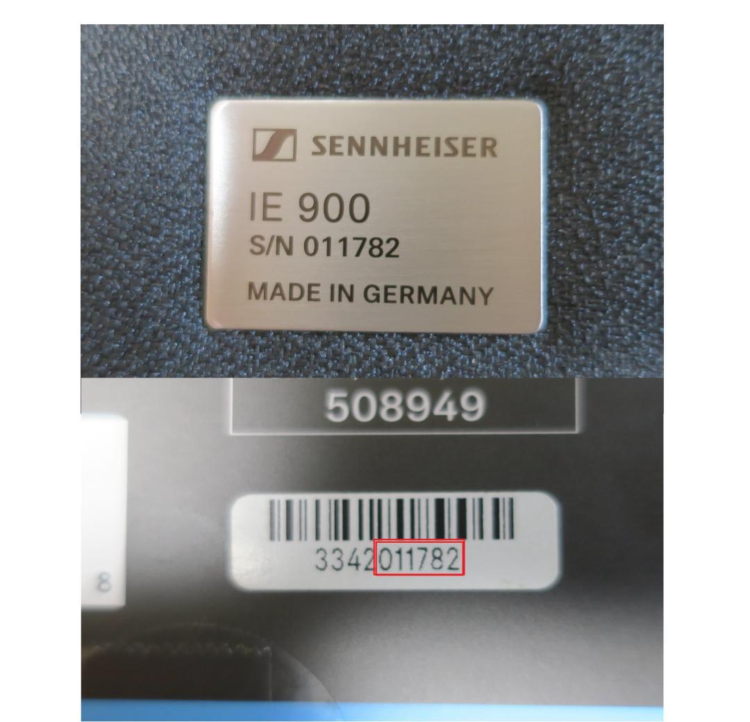 ゼンハイザー Sennheiser イヤホン IE 900と追加リケーブル