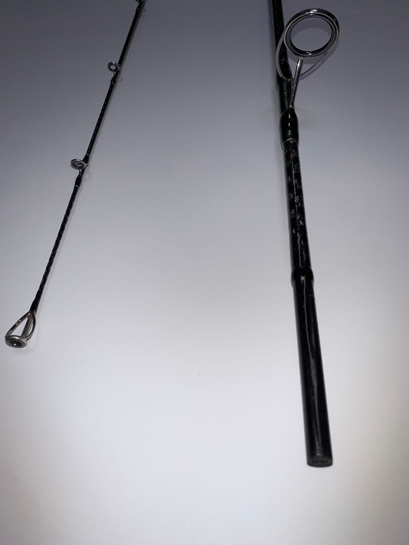 ショアジギングロッド 2ピース 黒