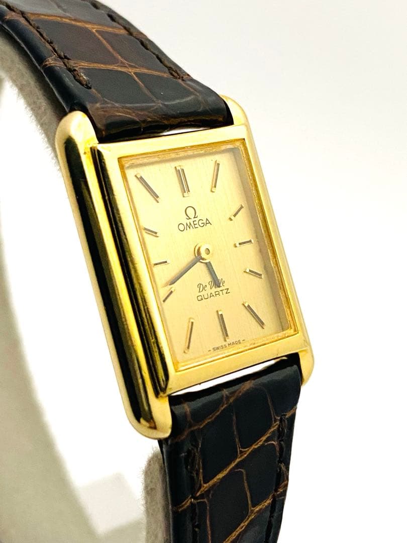 美品　稼働 オメガ デビル レディース腕時計 1350 プッシュ式リューズ