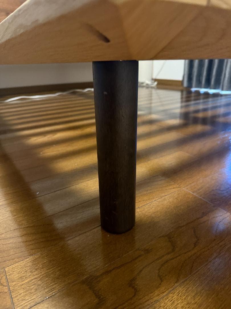 無印良品　ダブルベッドフレーム ヘッドボード付き　ウォールナット