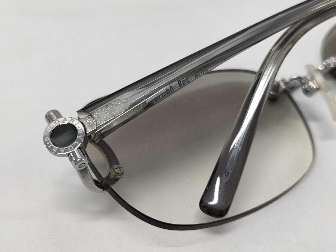 BVLGARI リムレス サングラス グラデレンズ 59□16 130 d123