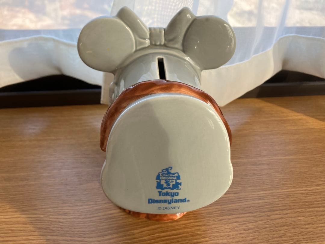 『稀少』ディズニーランド　トゥーンタウン　ミニーの家　貯金箱　陶器　レトロ