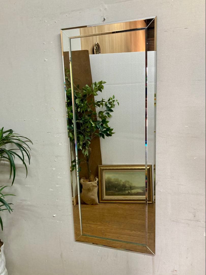 管184☆ウォームミラー☆ミラー・フレーム・ミラー☆壁掛け鏡