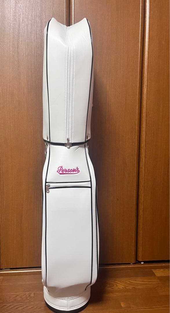 【新品未使用】PERSON'S レディース用　キャディーバッグ 白 ピンク 黒