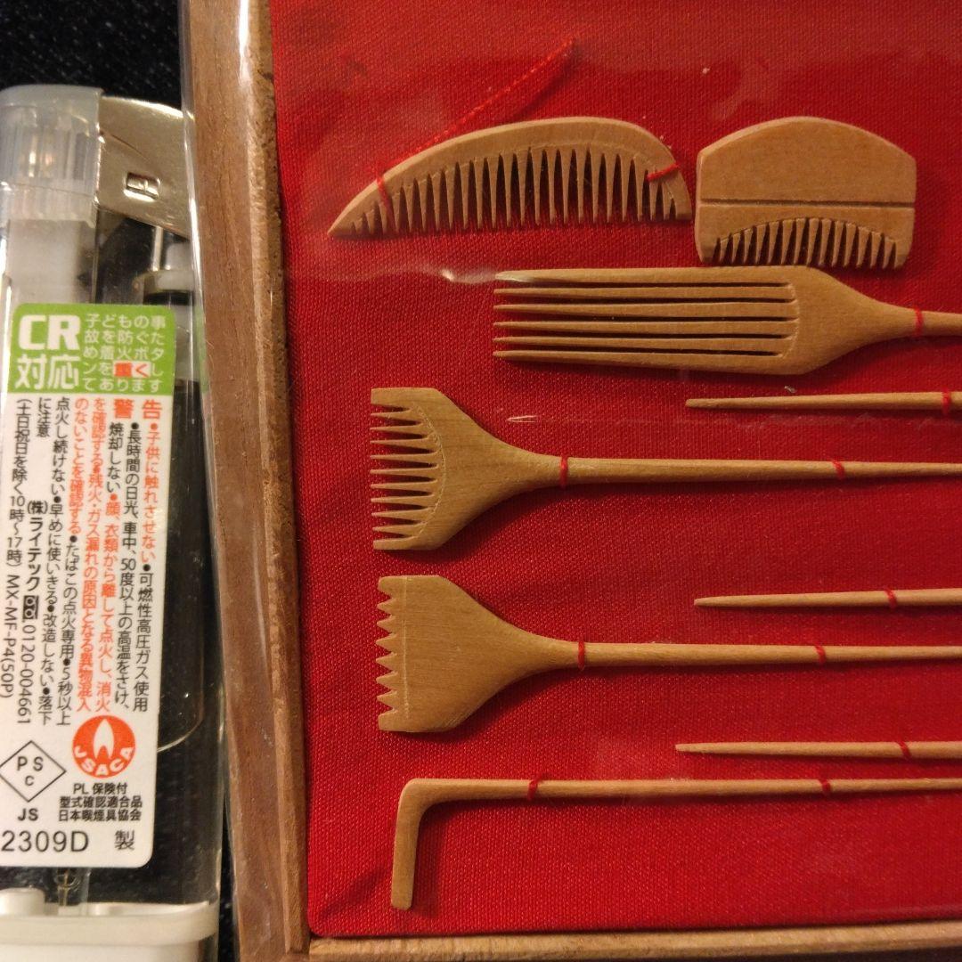 古い　ミニチュア　櫛　こうがい　アンティーク　骨董