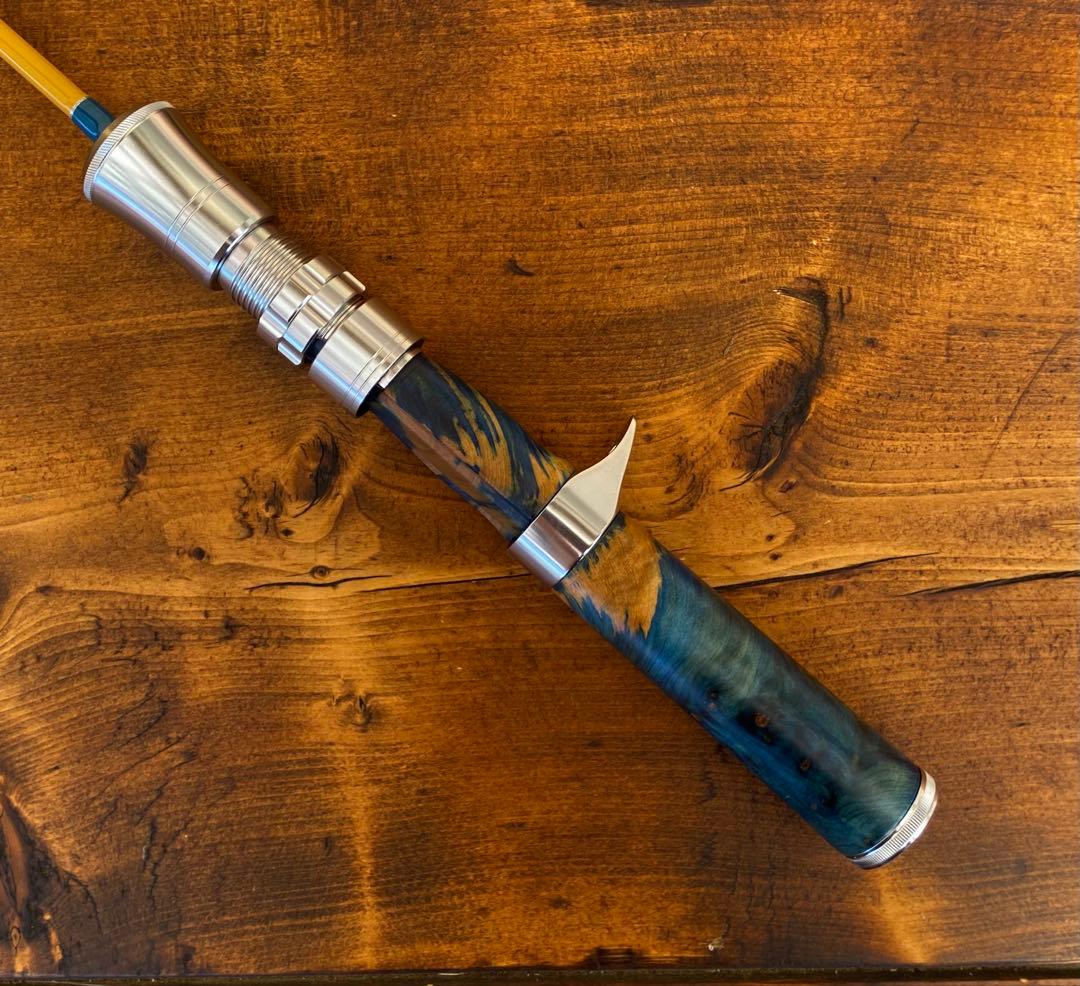 カーボンロッド　トラウトロッド　ベイトロッド　C562UL ウッドグリップ