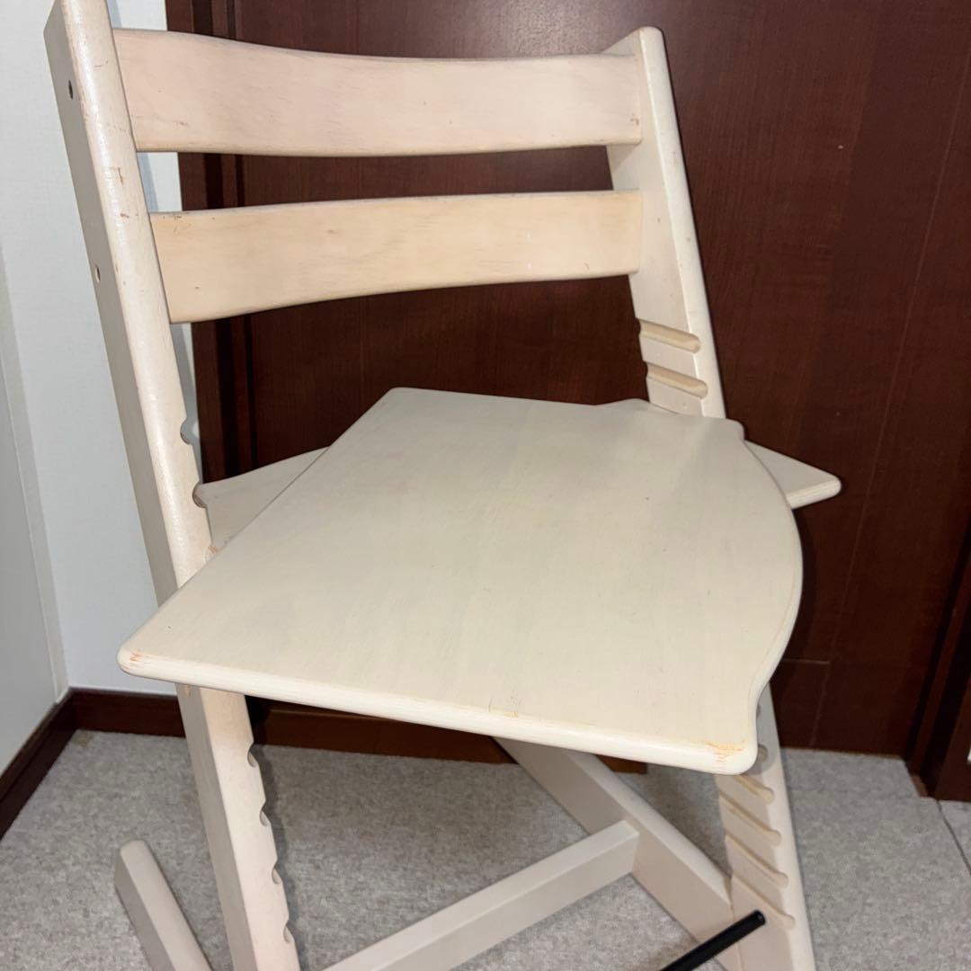 【☆キズあり特価☆】ストッケ　トリップトラップ　ホワイトウォッシュ