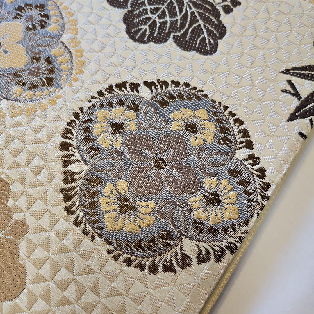 袋帯☆吉祥粋華文☆唐織☆正絹☆鱗模様☆六通☆桐文☆フォーマル