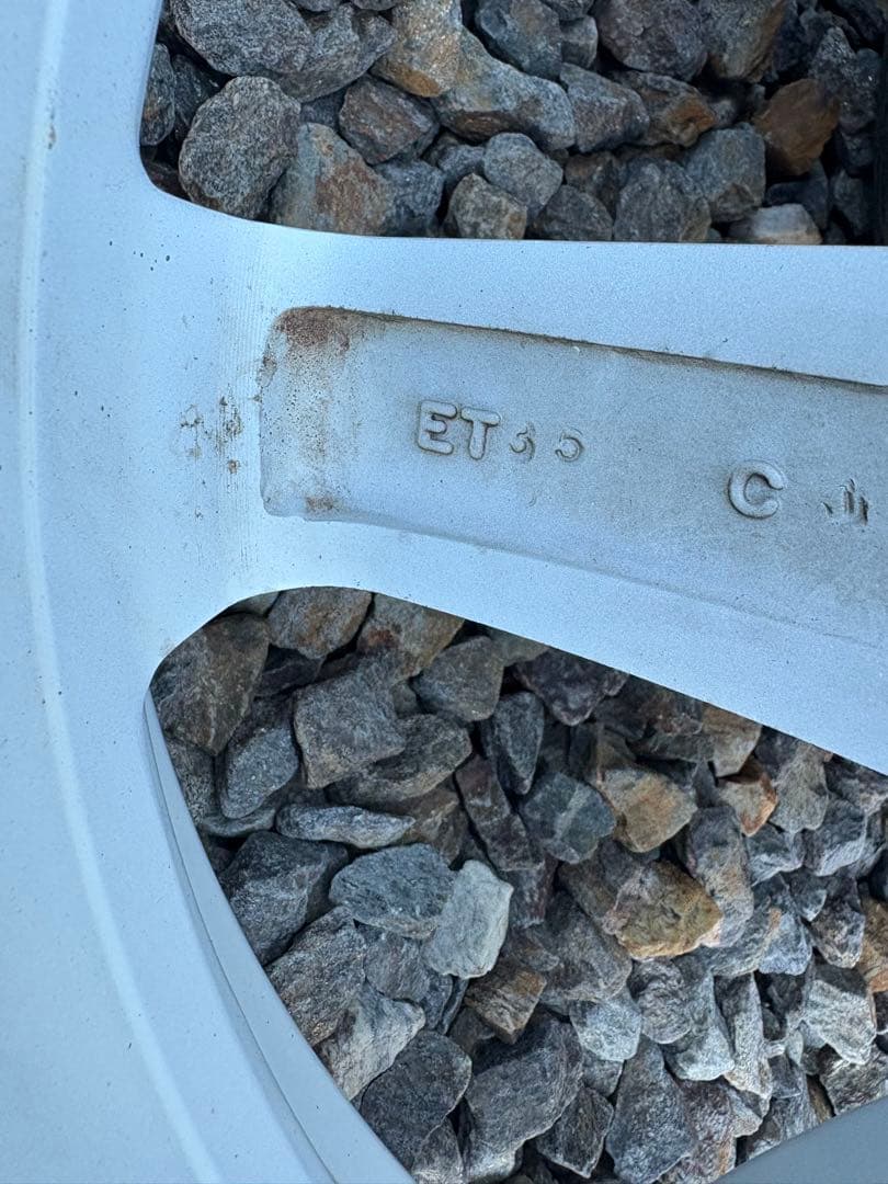 18インチ ホワイト 5スポークホイールセット