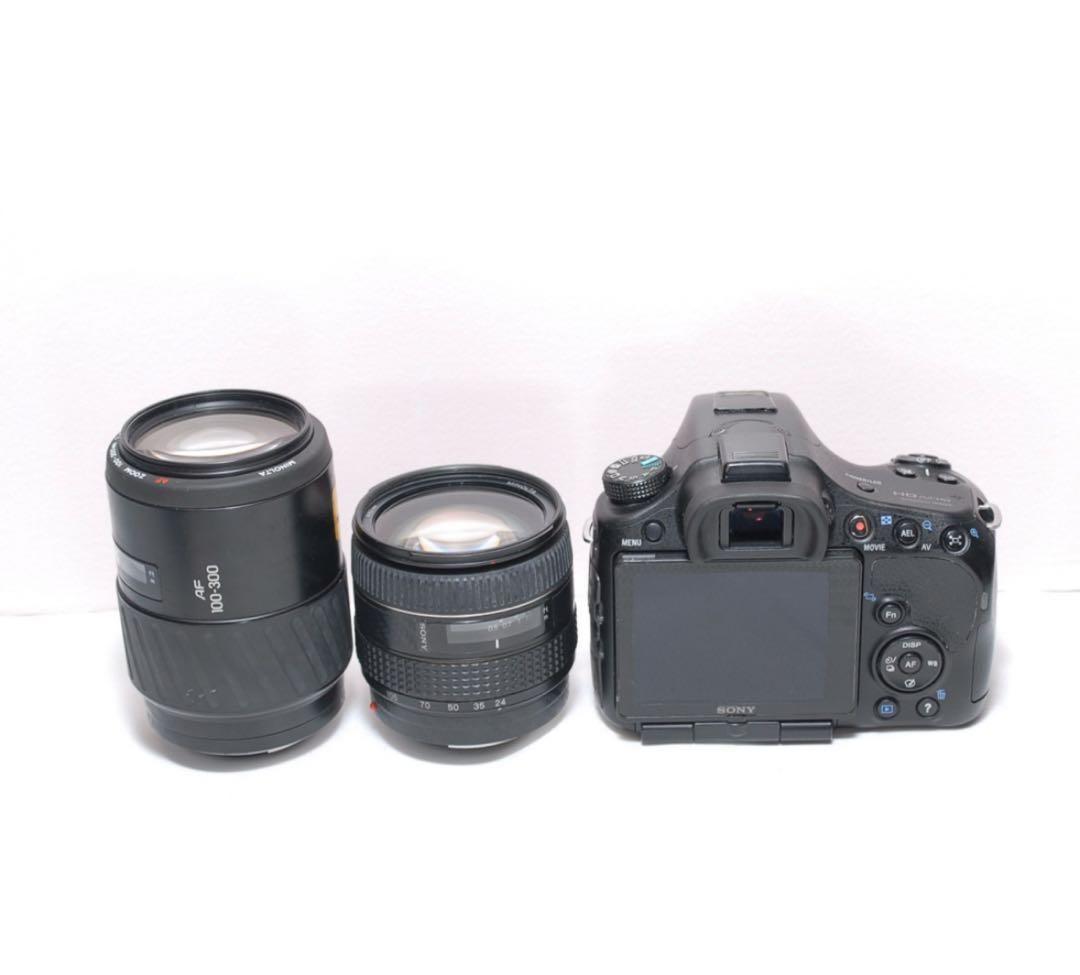 ✨届いたらすぐに使えます✨SONY α65✨超望遠レンズ付き✨ダブルレンズ✨