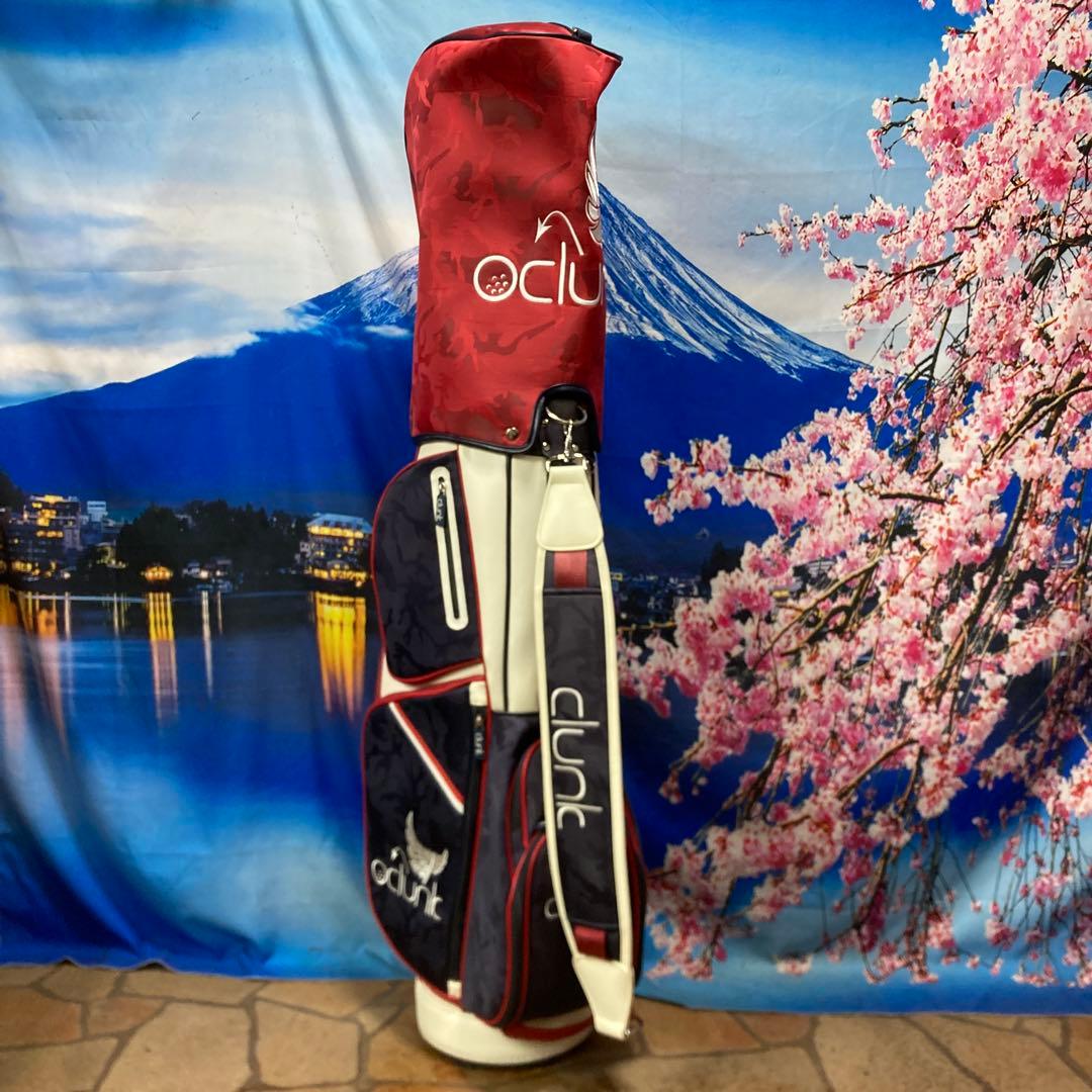 寶BU-1107 クランク キャディバッグ ネイビーホワイトレッド 人気色