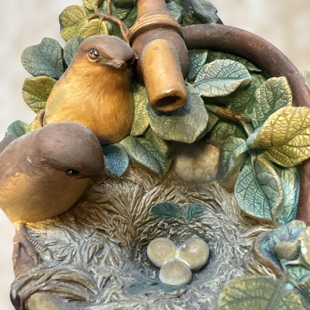 ボッソン バスケット 鳥 置物 3050