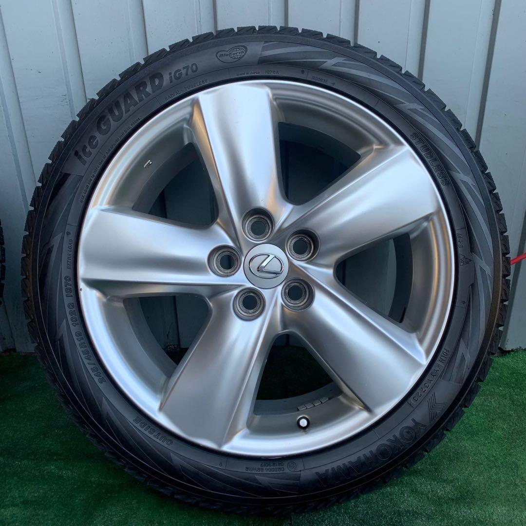 レクサスLS460 LS600純正19インチホイール ヨコハマスタッドレスタイヤ