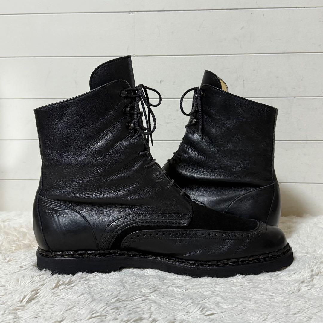 ⭐️極美品⭐️　タケガハラトシノスケ　レースアップブーツ　ブラック　レザー