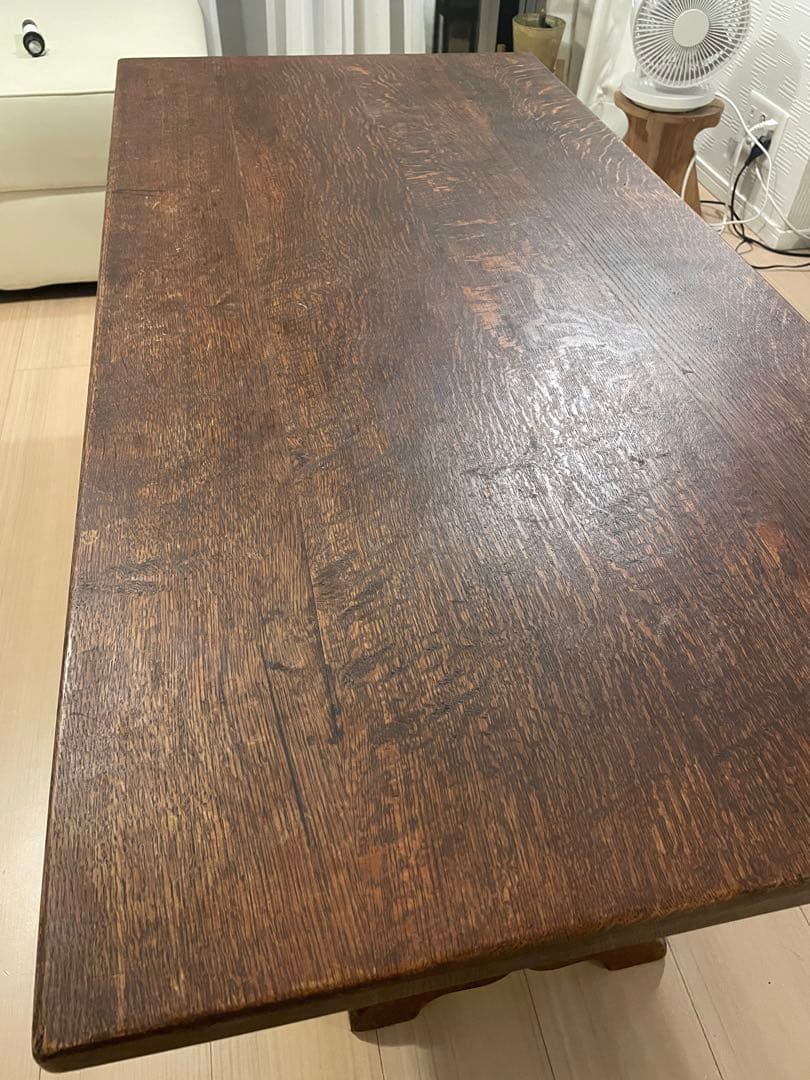 アンティーク 木製ローテーブル イギリス製 ハート脚