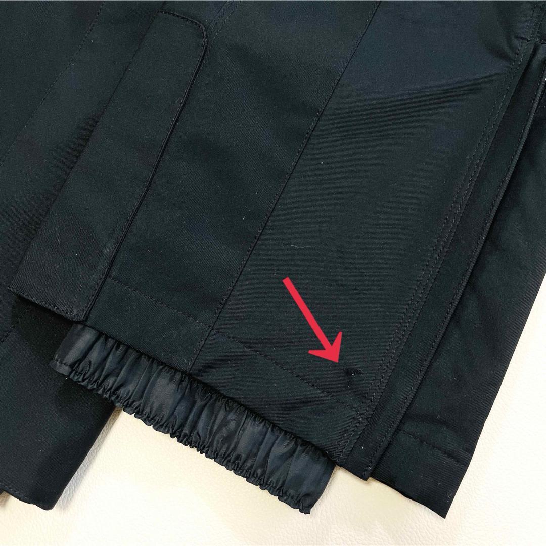 6647【美品】デサント　ビブパンツ　スキーウェア　中綿入り　ヒートナビ　黒