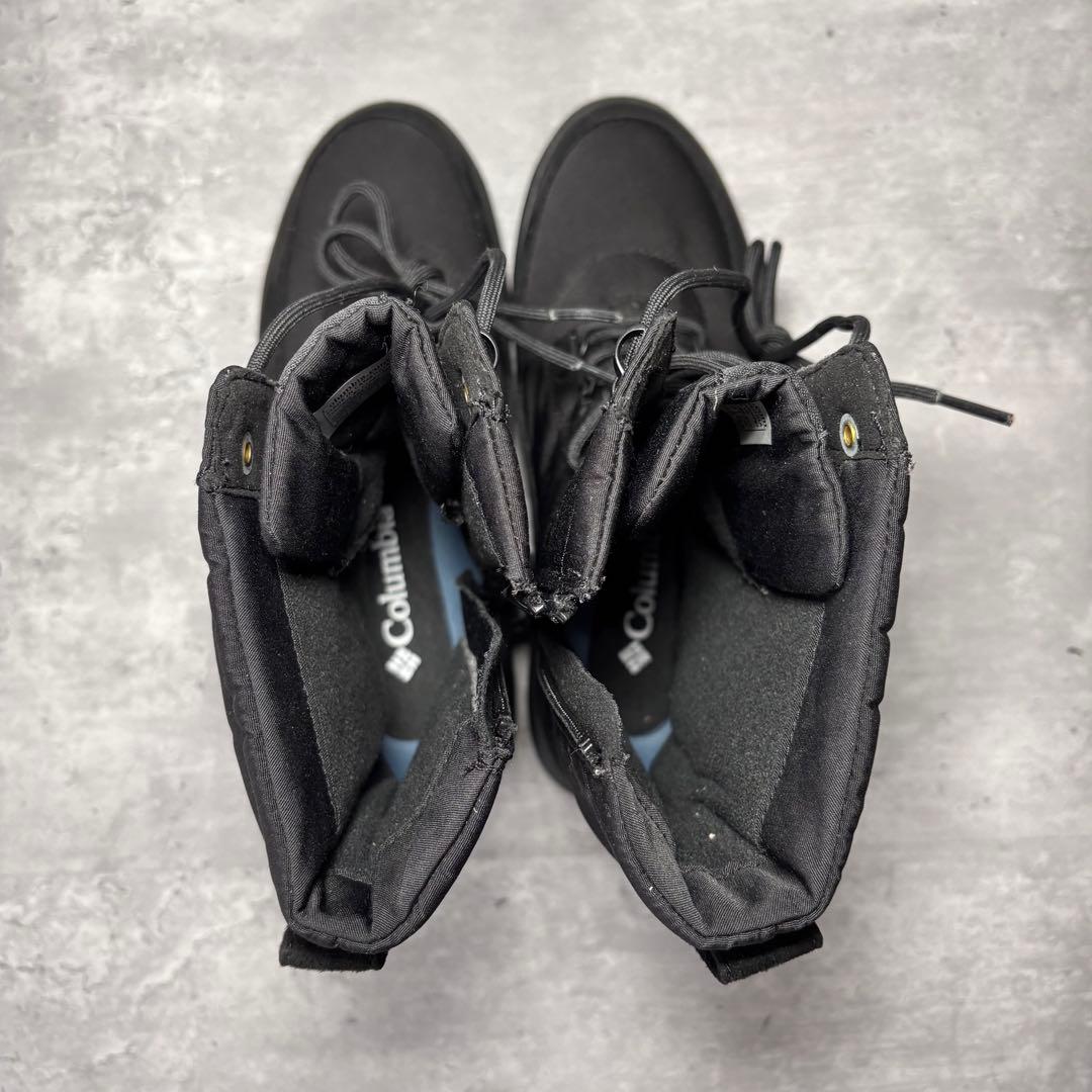 【新品】コロンビア　ショートブーツ ウォータープルーフ サイドジップ 23㎝　黒