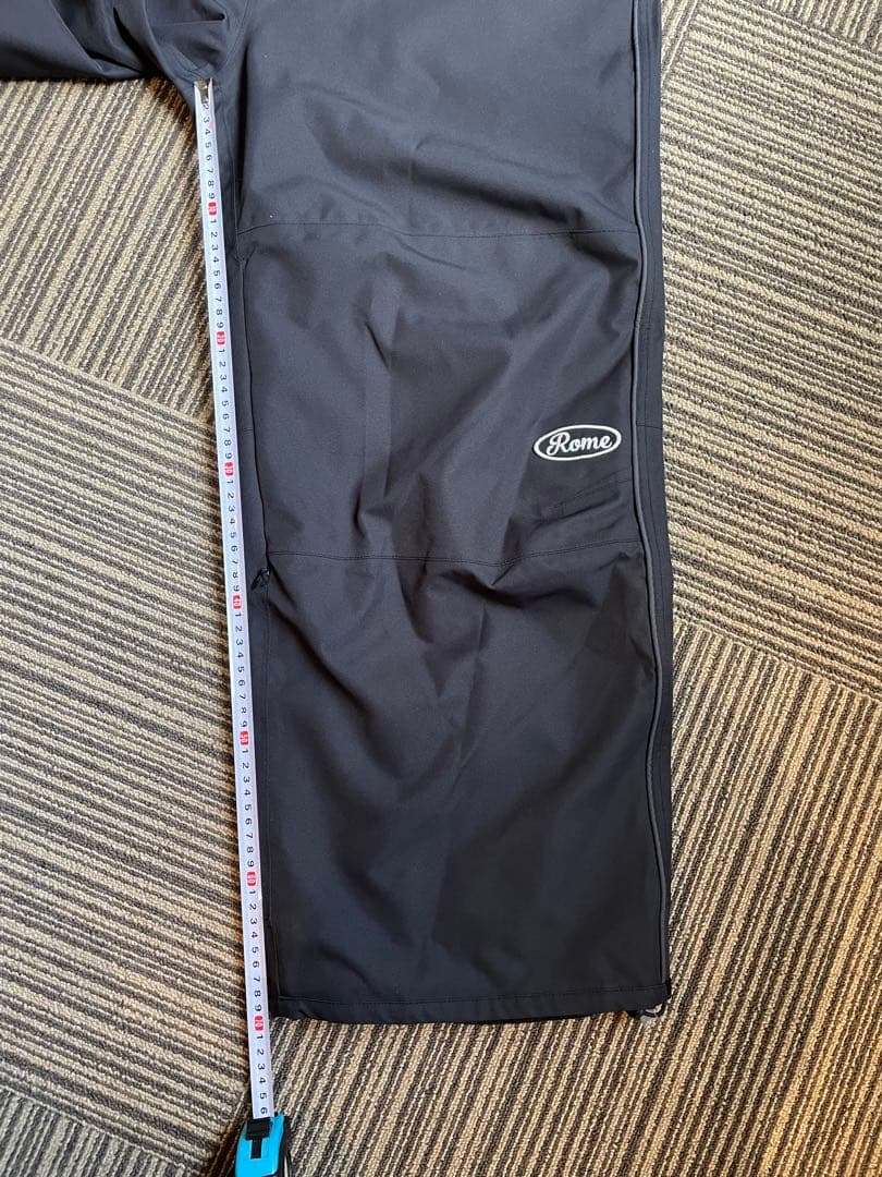ROME SDS バギースノーボードパンツ XL 黒 パウダーガード付き