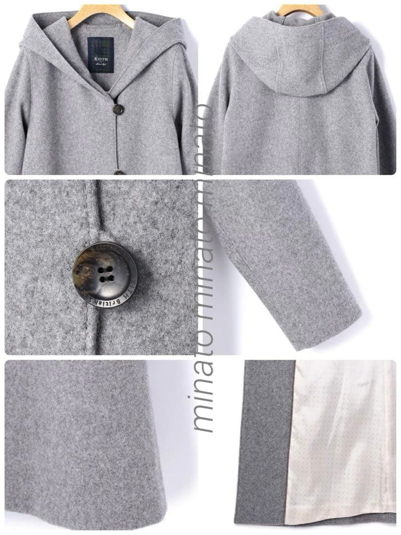 lucky 新品 キース ラムメルトンフーデッドコート 大きいサイズ 50