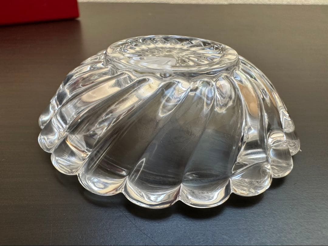 G1598 バカラ　クリスタルガラス　アクセサリートレー　小物入れ　皿