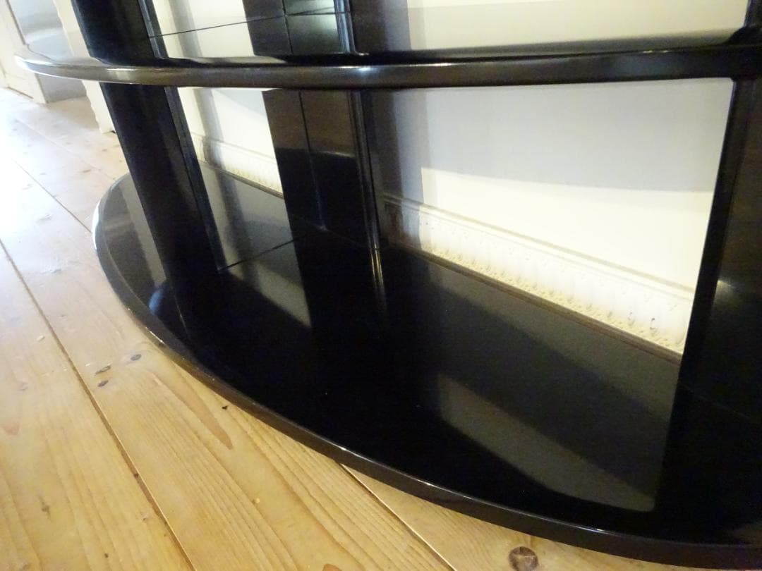 MORISHIGE/森繁　黒漆塗り　飾り棚　高級　美品