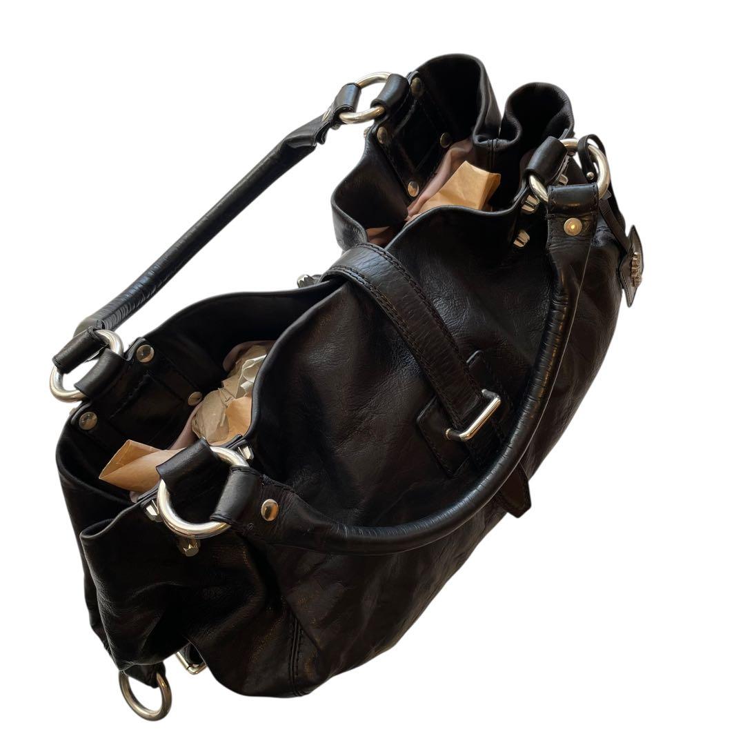 DSQUARED2 ディースクエアード レザーバッグ 肩掛け 大容量 y2k