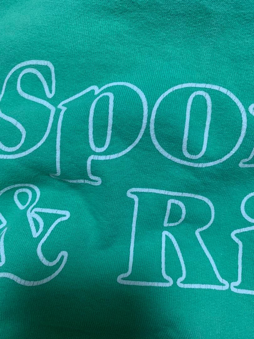 Sporty & Rich Fun Logo Crewneck パステルグリーン