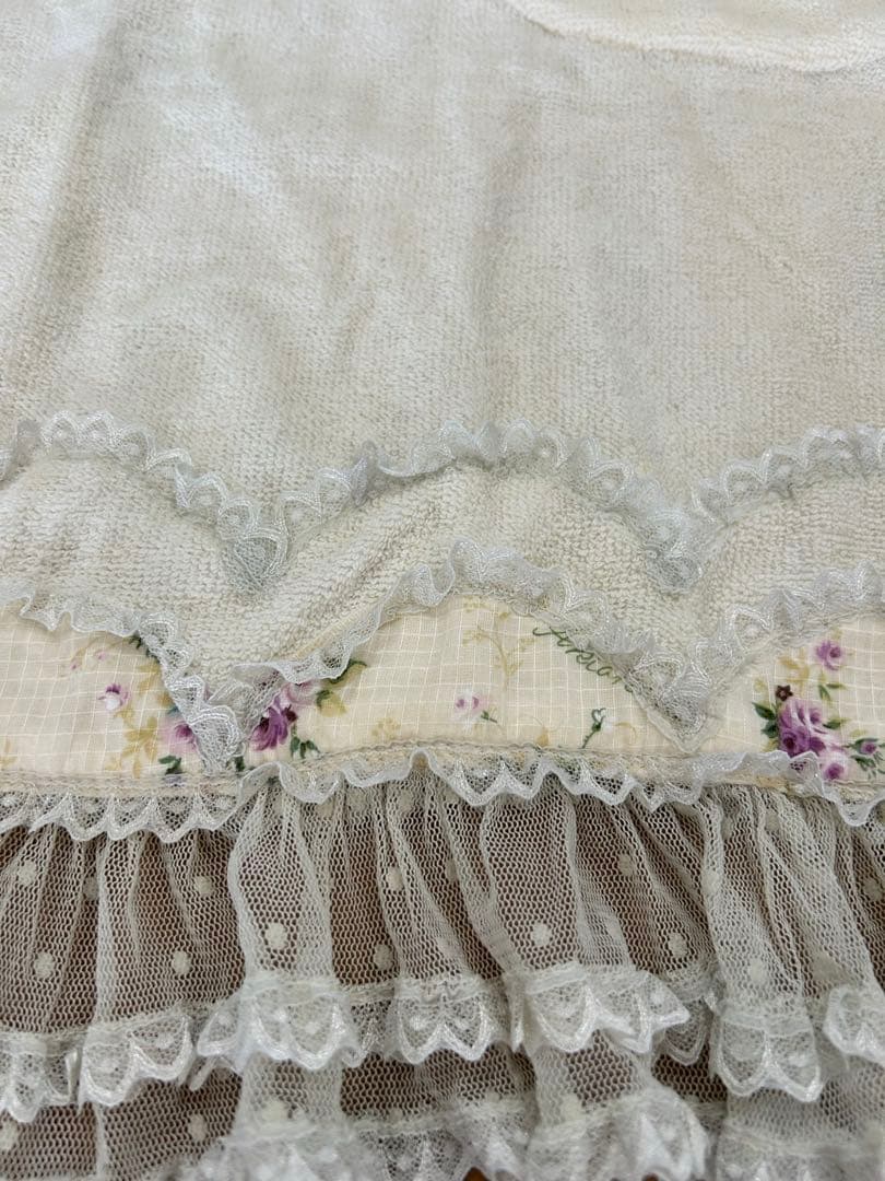 未使用さえらアキアカネ裏表リバーシブル☆レアレースフリルエプロン超可愛い素敵上品