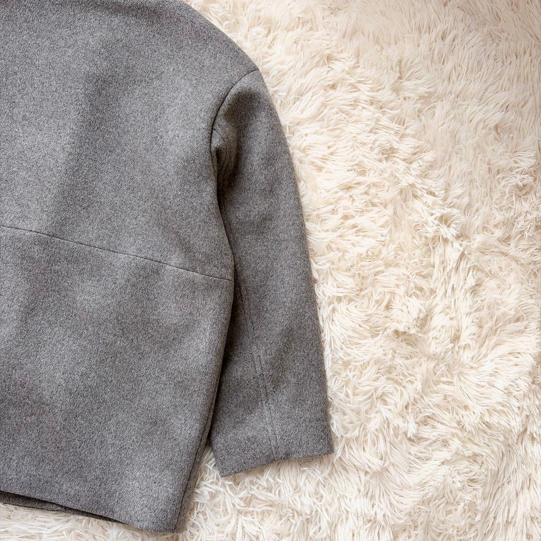 ジャーナルスタンダードレリューム　スーパーファインビーバークルーネックコート