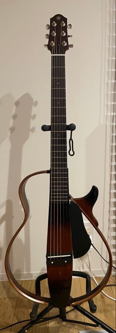 [美品] ヤマハサイレントギターSLG200S／スタンド•譜面台•ケース全セット