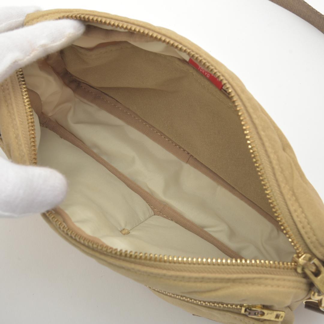 未使用同様◇ポーター ドラフト ショルダーバッグ ナイロン ベージュ吉田カバン