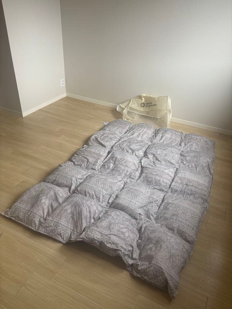 昭和西川 羽毛掛けふとん　ダウン90% フェザー10% 150cm×210cm