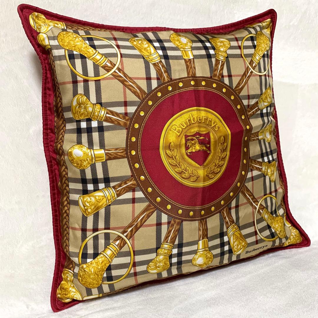 クッションカバー VINTAGE BURBERRY ITALY CUSHION COVER