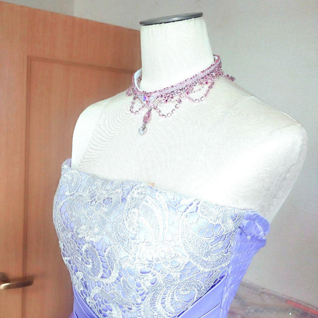 mi様 　大人可愛いピンクのネックレス　イヤリング　社交ダンス　ベリーダンス