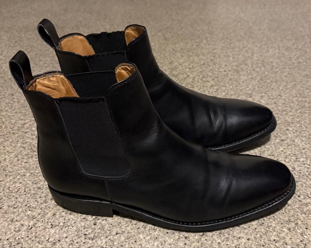 Berwick サイドゴアブーツ ブラック 26cm