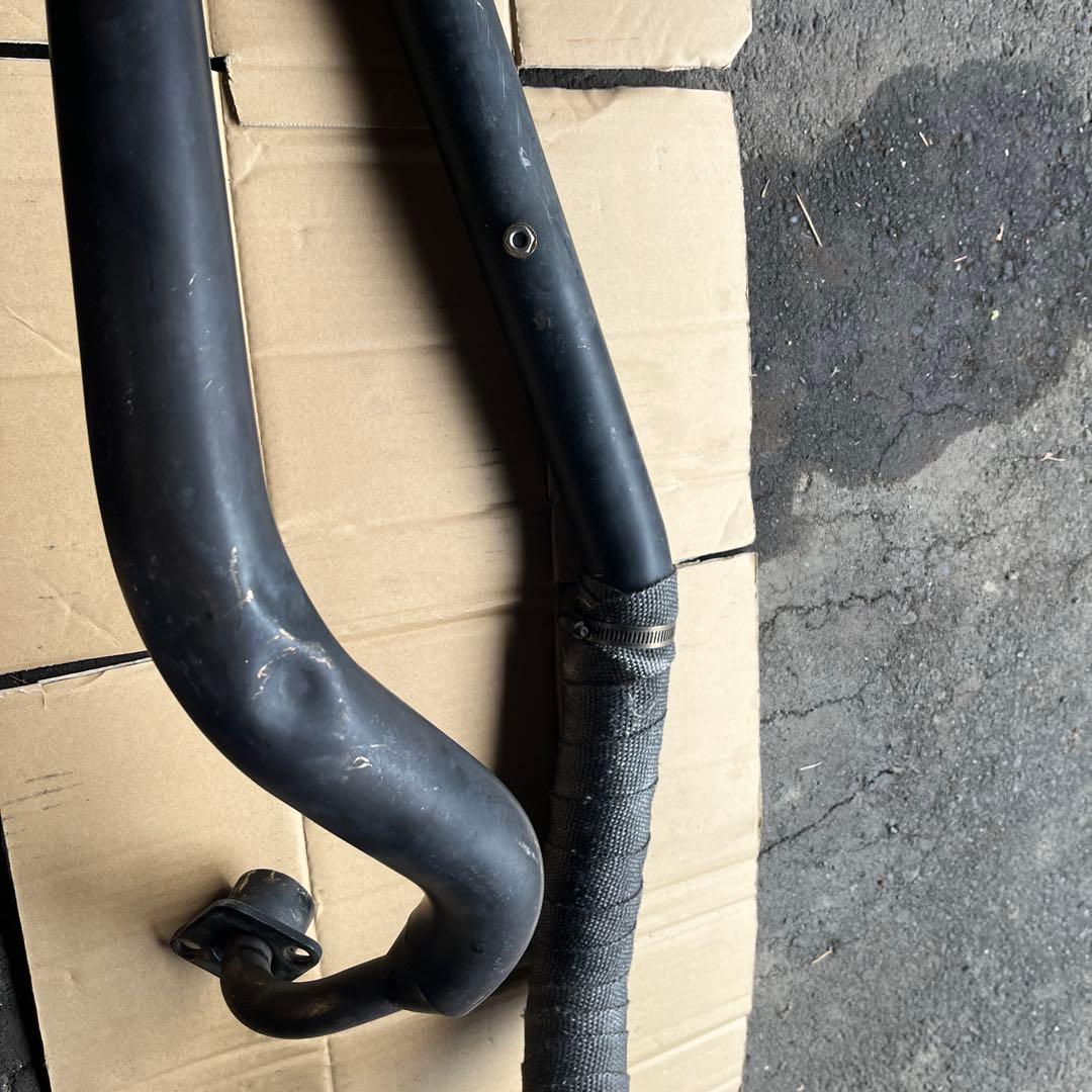 ブラック スチール マフラー