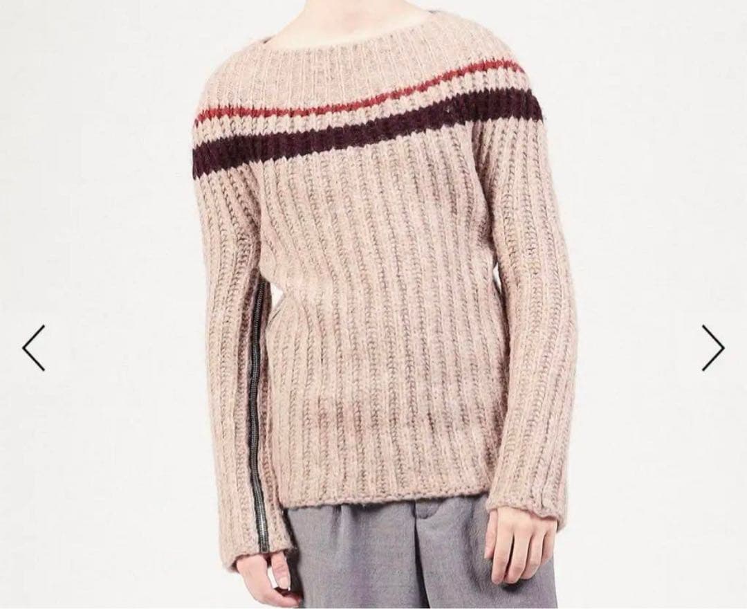 こ*わ様 RAF SIMONS ケーブルニット　ジップニット