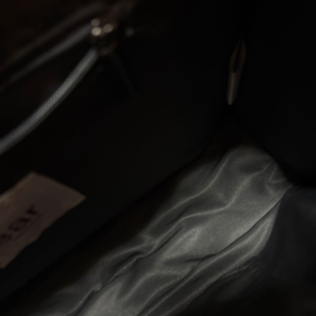 【美品】ear PAPILLONNER ワイドテープ ショルダーバッグ ブラック