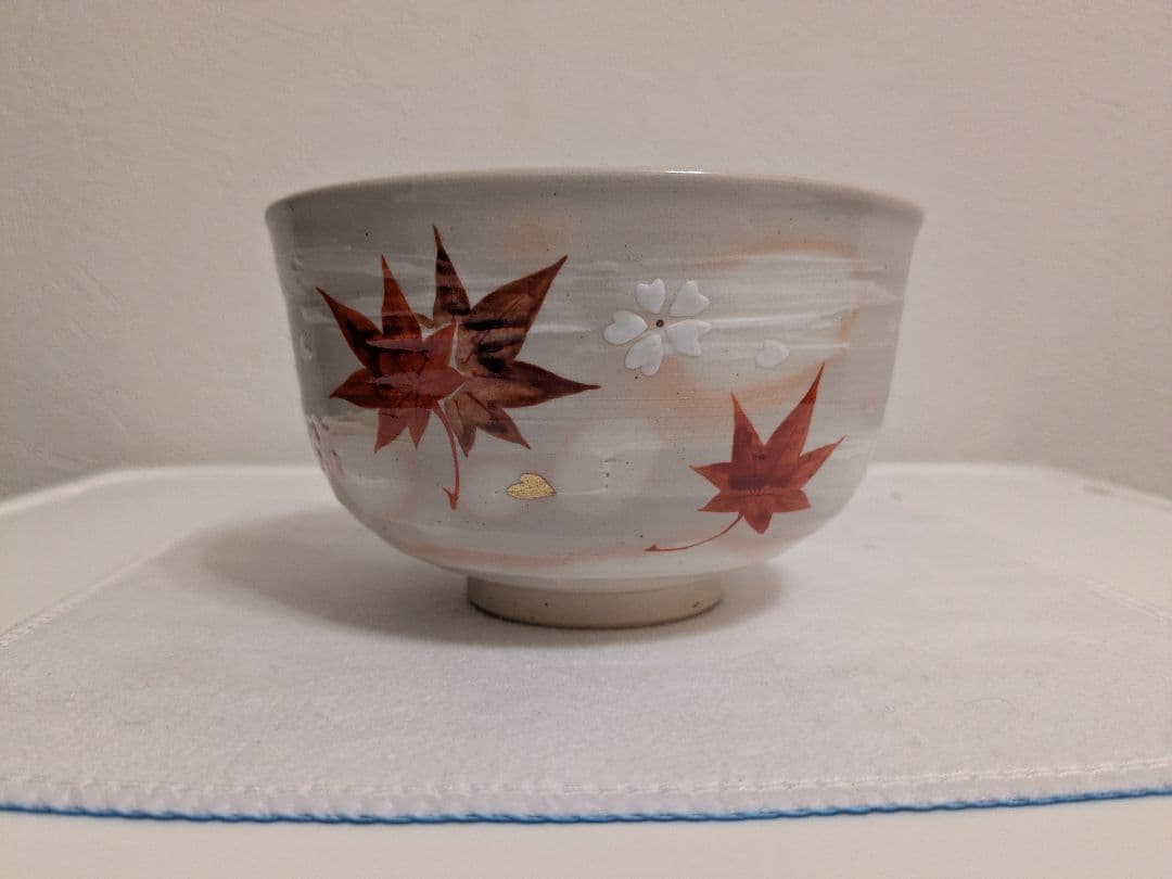 中村秋峰　茶碗　共箱　口径12㎝