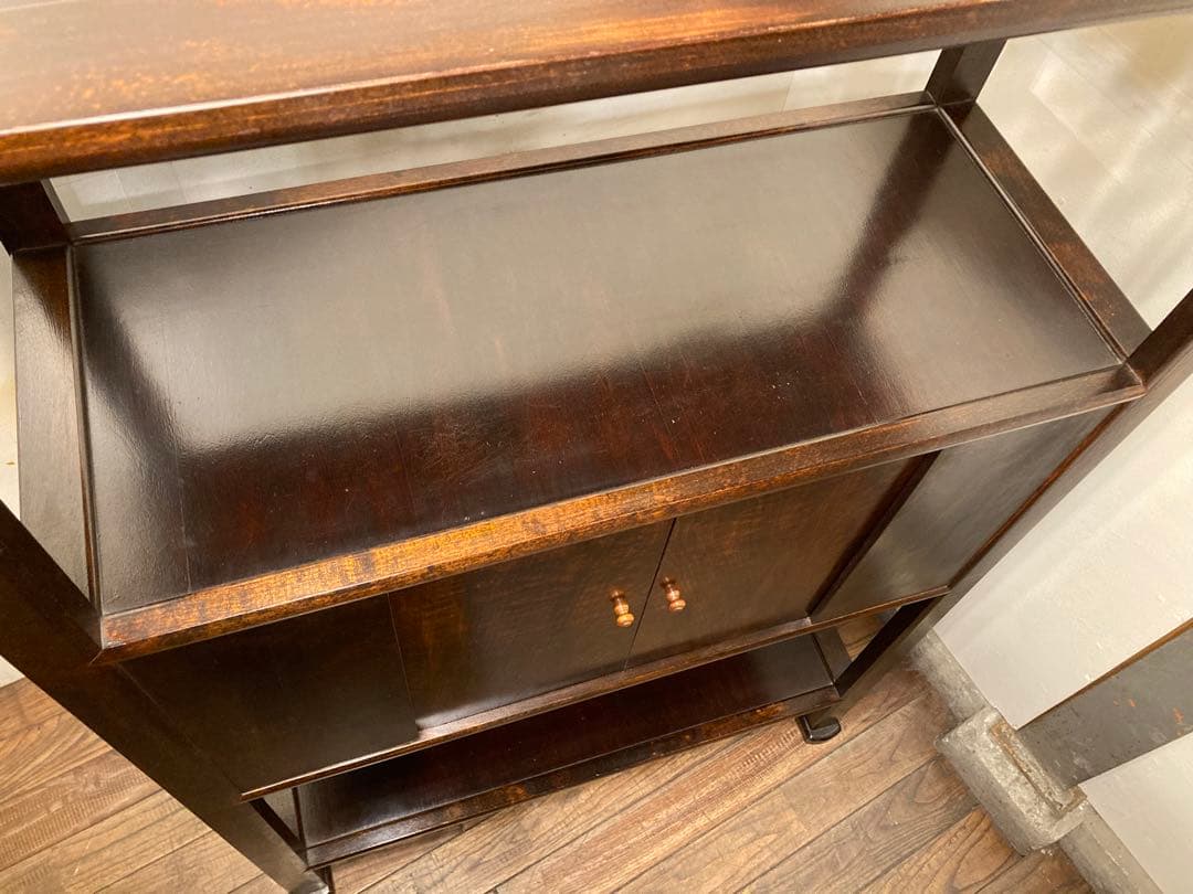 松本民芸家具 506型 朝鮮棚 ミズメザクラ 茶棚 飾り棚 李朝 アンティーク