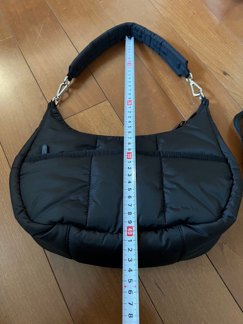 極美品LeSportsac キルティング 2wayショルダーバッグトートバッグ黒