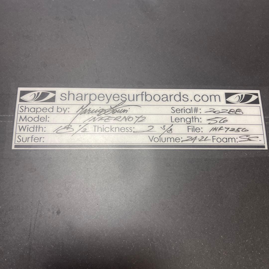 サーフボード　シャープアイ　inferno72