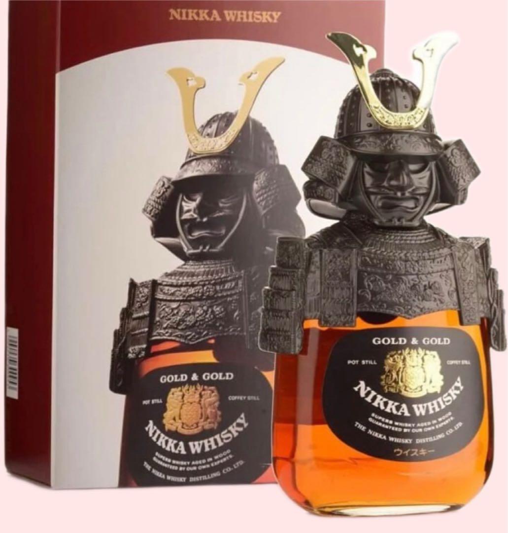 【希少】ニッカウイスキー　兜(金属製) 免税店限定