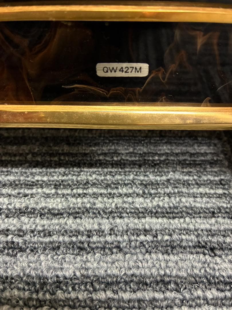 【動作確認済・送料込】SEIKO　置時計　宮殿　回転振子　クォーツ　QW427M