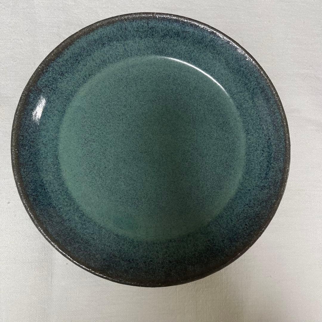 新品未使用‼️ 人気作家 小澤基晴さんの翡翠深皿8寸 2枚セット