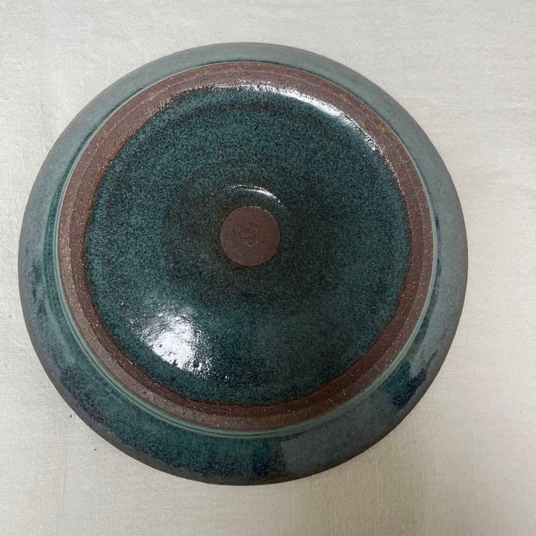 新品未使用‼️ 人気作家 小澤基晴さんの翡翠深皿8寸 2枚セット